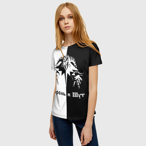 Женская 3D футболка с принтом Король и Шут, фото на моделе #1
