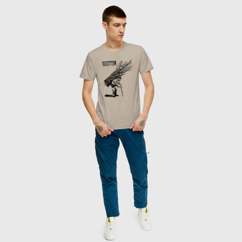 Мужская футболка с принтом Led Zeppelin, вид сбоку #3
