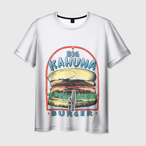 Мужская 3D футболка с принтом Big Kahuna Burger, вид спереди #2