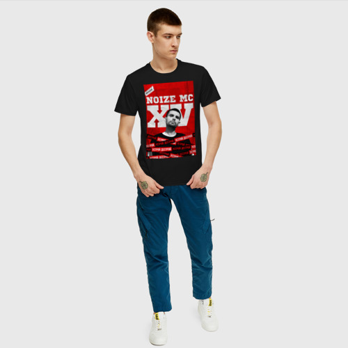 Мужская футболка с принтом Noize MC, вид сбоку #3