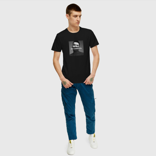 Мужская футболка с принтом Noize MC NO COMMENTS, вид сбоку #3