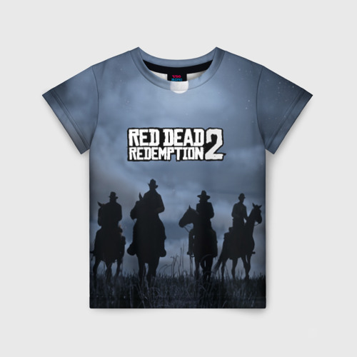 Детская 3D футболка с принтом RED DEAD REDEMPTION, вид спереди #2