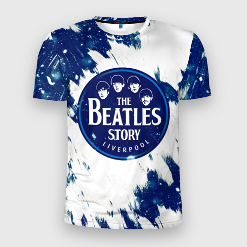 Мужская футболка 3D спортивная с принтом The Beatles, вид спереди #2