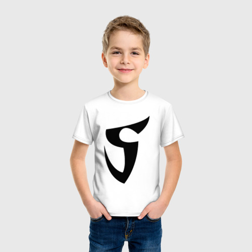 Детская футболка с принтом SAINTS STANDOFF 2, фото на моделе #1