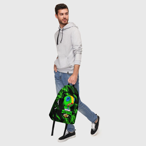 Рюкзак 3D с принтом BRAWL STARS LEON / ЛЕОН, фото #5