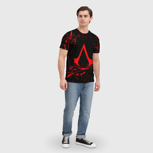 Мужская 3D футболка с принтом ASSASSIN`S CREED, фото #4