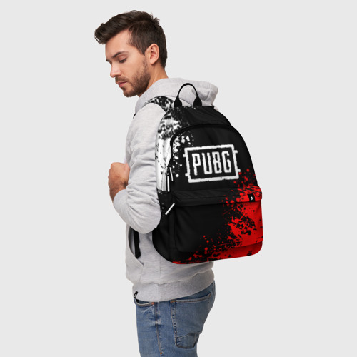 Рюкзак 3D с принтом PUBG | ПУБГ (Z), фото на моделе #1