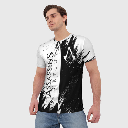 Мужская 3D футболка с принтом ASSASSIN'S CREED, вид сбоку #3