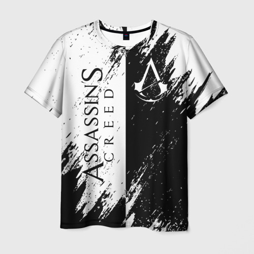 Мужская 3D футболка с принтом ASSASSIN'S CREED, вид спереди #2