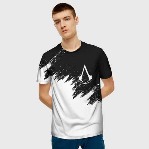 Мужская 3D футболка с принтом ASSASSIN`S CREED | АССАСИН С КРИД (Z), фото на моделе #1