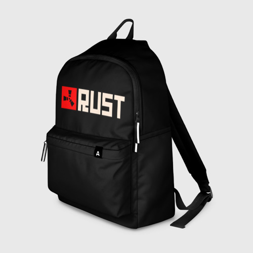 Рюкзак 3D с принтом RUST, вид спереди #2