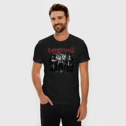 Мужская футболка премиум с принтом Evanescence | Amy Lynn (Z), фото на моделе #1