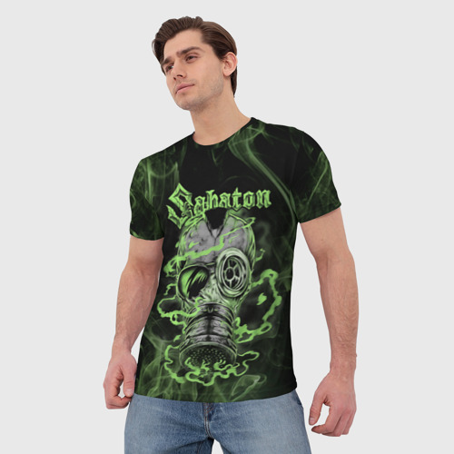 Мужская 3D футболка с принтом Toxic Sabaton, фото на моделе #1