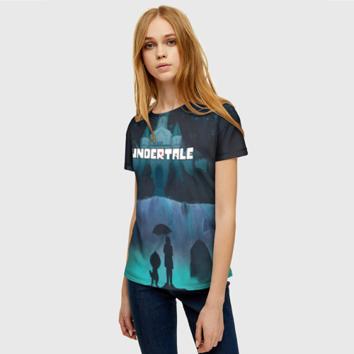 Женская 3D футболка с принтом UNDERTALE, фото на моделе #1