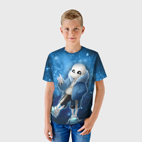 Детская 3D футболка с принтом UNDERTALE, фото на моделе #1