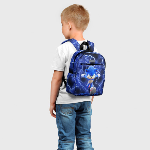 Детский рюкзак 3D с принтом SONIC, фото на моделе #1