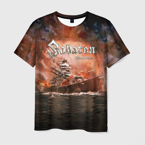 Мужская 3D футболка с принтом Sabaton, вид спереди #2