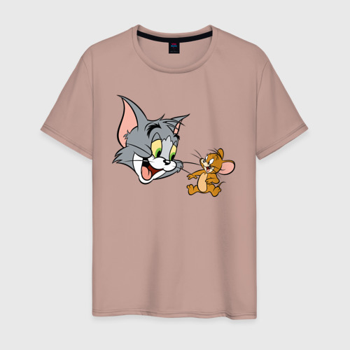 Мужская футболка с принтом Tom&Jerry, вид спереди #2
