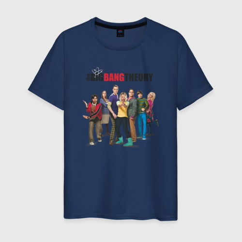 Мужская футболка с принтом Heroes of the Big Bang Theory, вид спереди #2