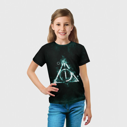 Детская 3D футболка с принтом Гарри Поттер, вид сбоку #3
