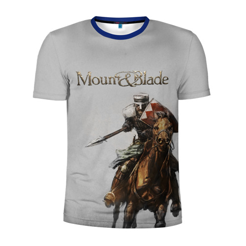 Мужская футболка 3D спортивная с принтом Mount and Blade, вид спереди #2