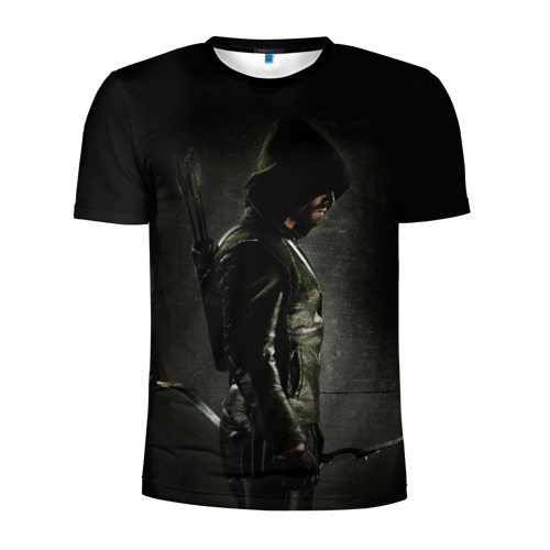 Мужская футболка 3D спортивная с принтом Arrow, вид спереди #2