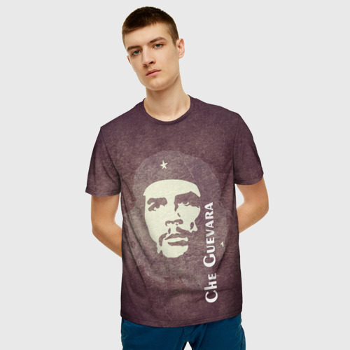 Мужская 3D футболка с принтом Че Гевара, фото на моделе #1