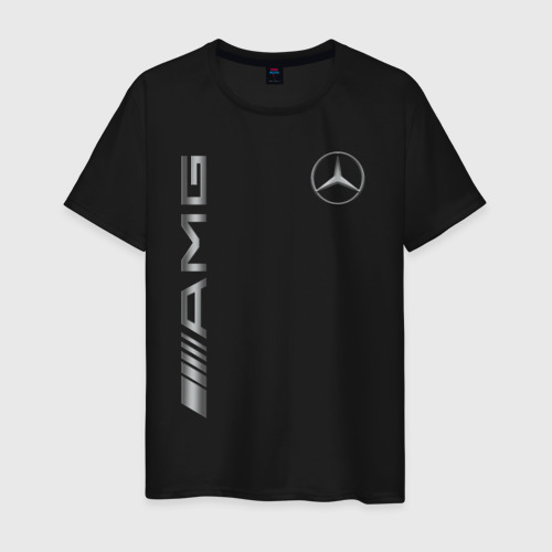 Мужская футболка с принтом Mercedes-benz AMG, вид спереди #2