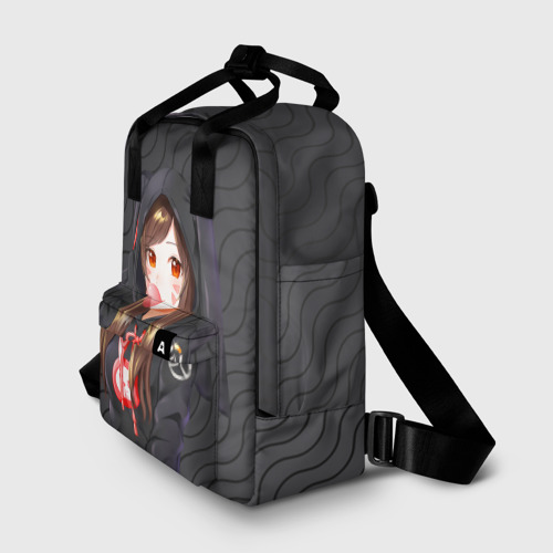 Женский рюкзак 3D с принтом Аниме девочка зайка, фото на моделе #1
