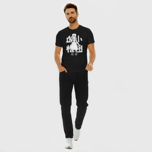 Мужская футболка премиум с принтом Клетки за работой Тромбоцит, вид сбоку #3