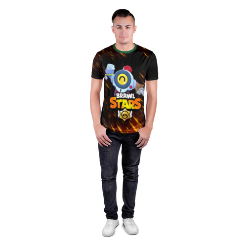 Мужская футболка 3D спортивная с принтом BRAWL STARS NANI, вид сбоку #3