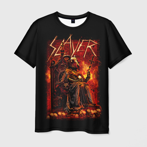 Мужская 3D футболка с принтом Slayer, вид спереди #2