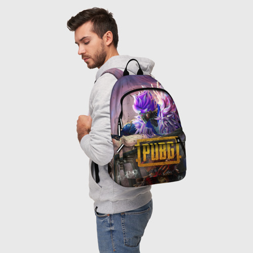 Рюкзак 3D с принтом PUBG, фото на моделе #1