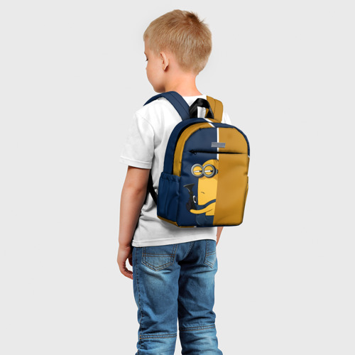 Детский рюкзак 3D с принтом Миньон, фото на моделе #1