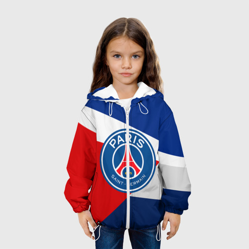 Детская 3D куртка с принтом PSG EXLUSIVE, вид сбоку #3
