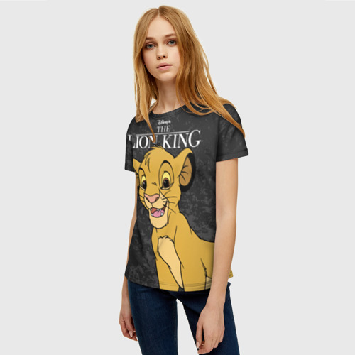 Женская 3D футболка с принтом Будущий Король, фото на моделе #1