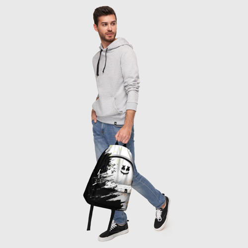 Рюкзак 3D с принтом MARSHMELLO / МАРШМЕЛЛОУ, фото #5