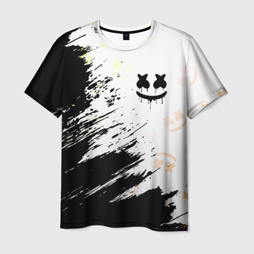 Мужская 3D футболка с принтом MARSHMELLO / МАРШМЕЛЛОУ, вид спереди #2