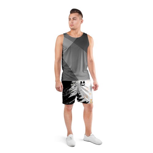 Мужские шорты 3D спортивные с принтом MARSHMELLO / МАРШМЕЛЛОУ, вид сбоку #3