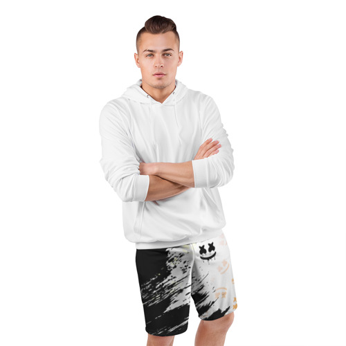 Мужские шорты 3D спортивные с принтом MARSHMELLO / МАРШМЕЛЛОУ, фото #4