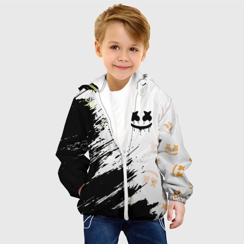 Детская 3D куртка с принтом MARSHMELLO / МАРШМЕЛЛОУ, фото на моделе #1