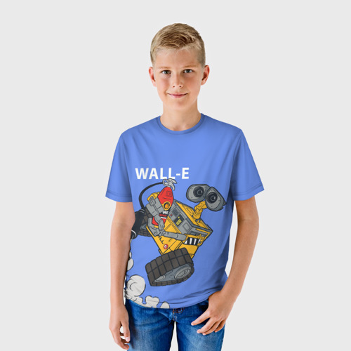 Детская 3D футболка с принтом WALL-E, фото на моделе #1
