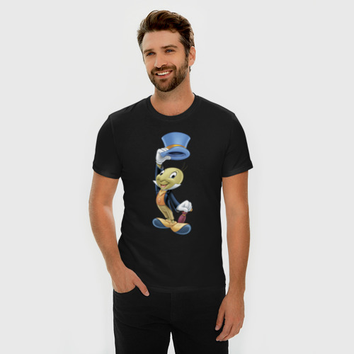 Мужская футболка премиум с принтом Jiminy Cricket, фото на моделе #1