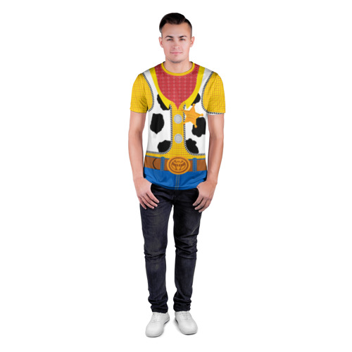 Мужская футболка 3D спортивная с принтом Шериф Вуди, вид сбоку #3