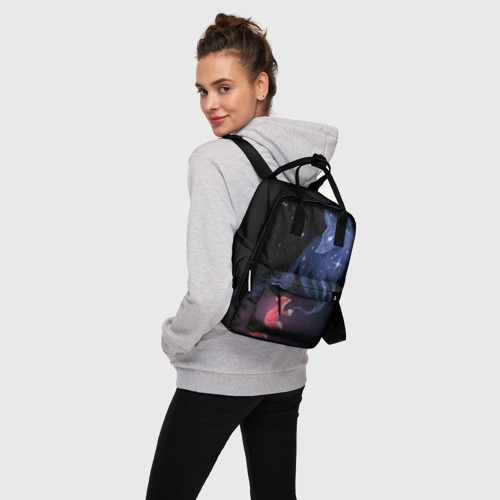 Женский рюкзак 3D с принтом Лиса и ее дух, вид сбоку #3