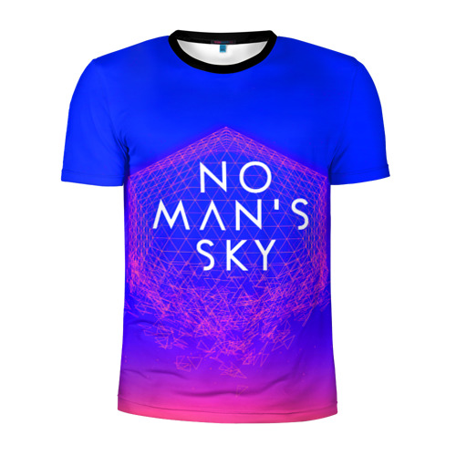 Мужская футболка 3D спортивная с принтом NO MAN'S SKY, вид спереди #2
