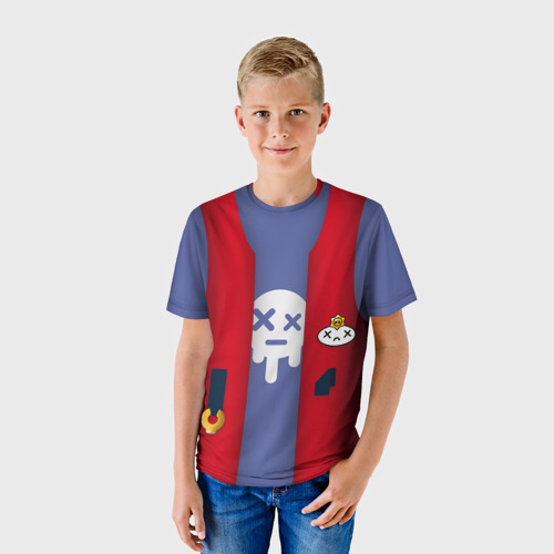 Детская 3D футболка с принтом Edgar - Brawl Stars, фото на моделе #1