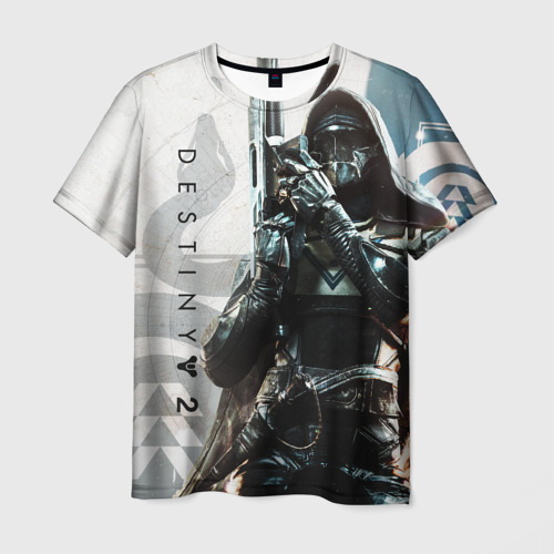 Мужская 3D футболка с принтом DESTINY, HUNTER, вид спереди #2