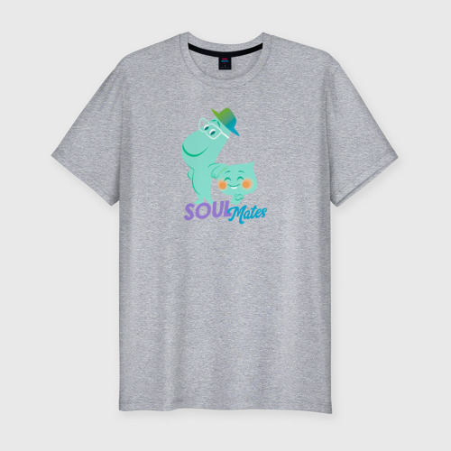 Мужская футболка премиум с принтом Soul Mates, вид спереди #2