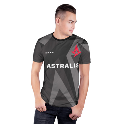 Мужская футболка 3D спортивная с принтом Astralis - Jersey Pro (2021/22, фото на моделе #1